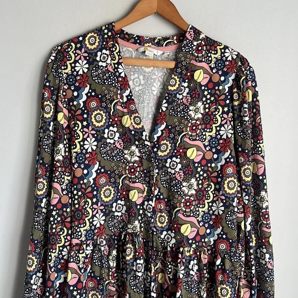 Boden Button-through Jersey Dress - Picture 5 of 11